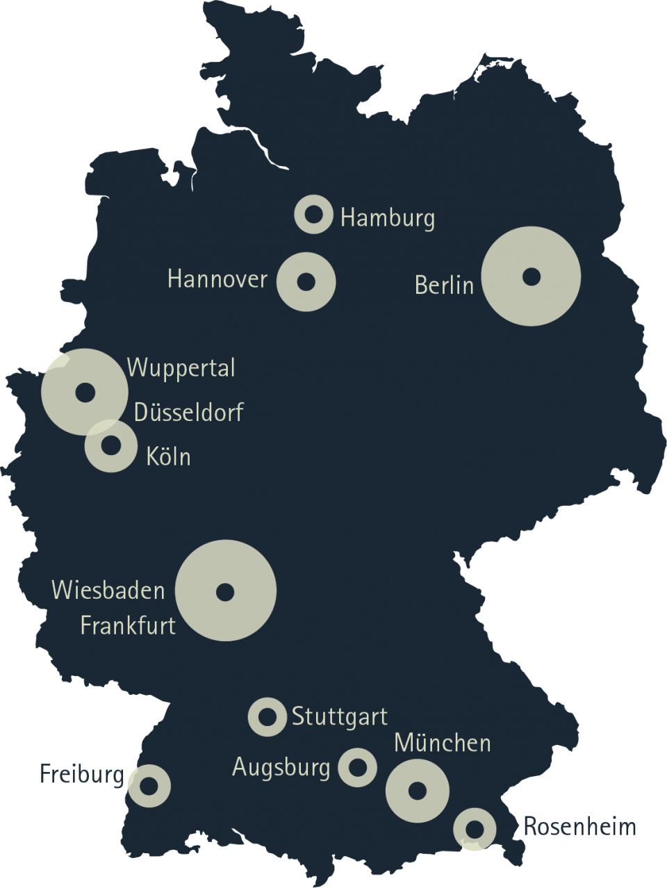 Deutschlandkarte Standorte de